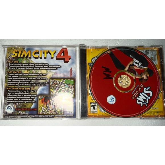 The Sims Double Deluxe Bonus Disc & Expansion Lot House Party Hot Date Superstar - Picture 10 of 13